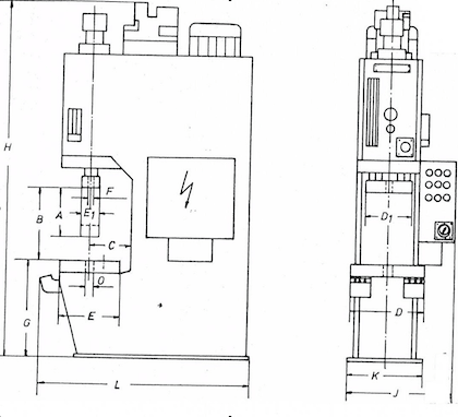 Oevermann Maschinenbau Einständerpresse